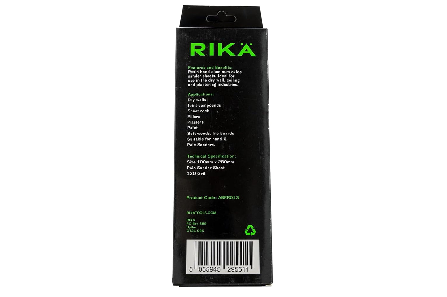 Rika Pole Sander Sheet 100mm x 280mm