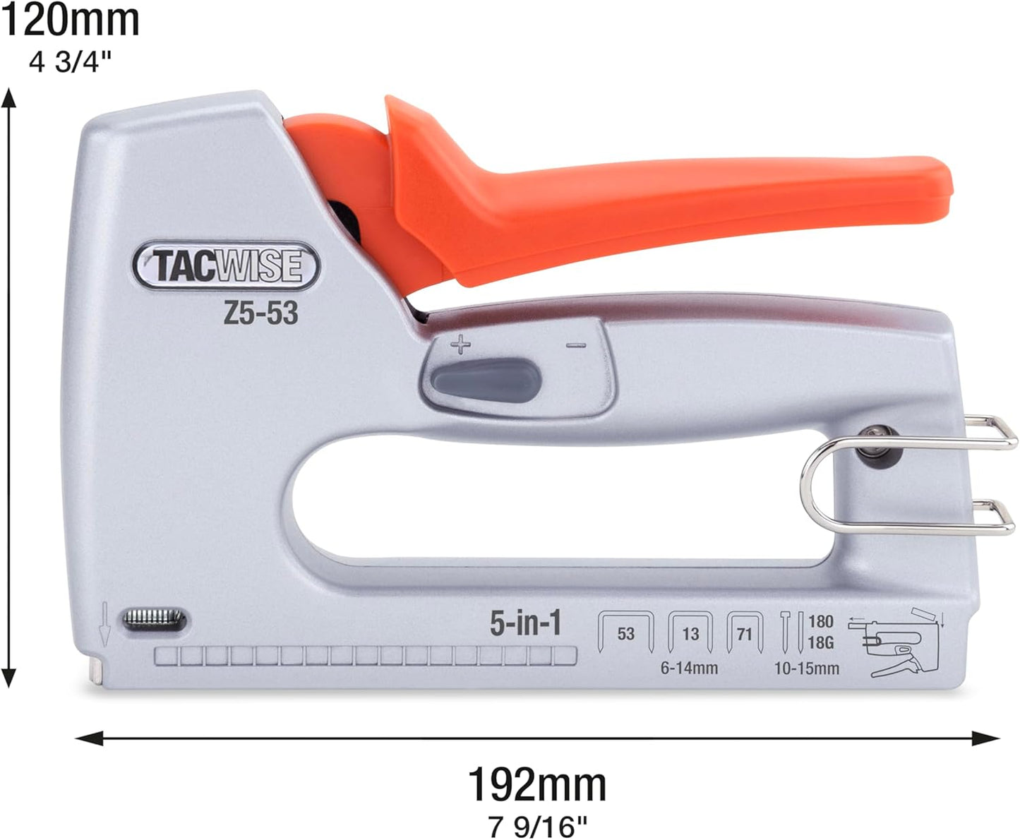 Tacwise 1748 Z5-53 Heavy Duty 5-in-1 Metal Staple/Nail Gun