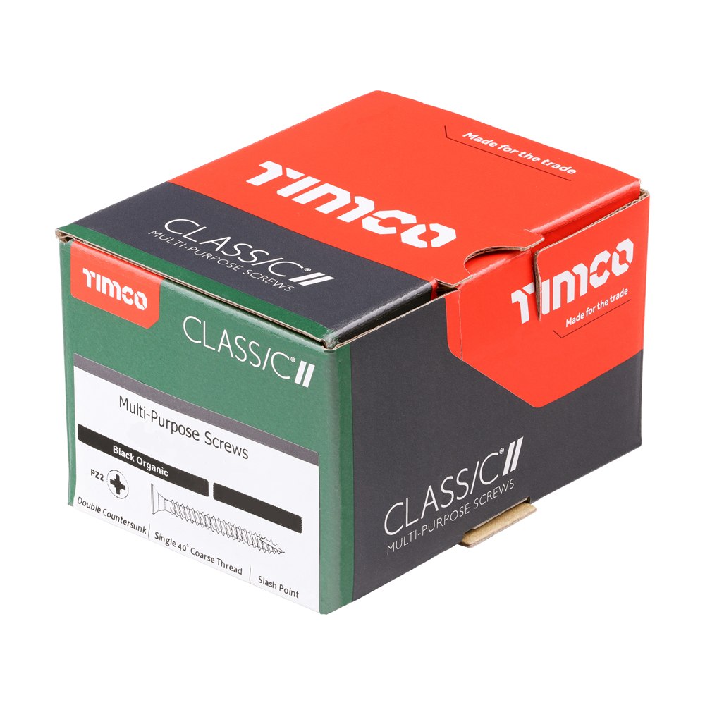 Timco Classic Black Multipurpose Countersunk Woodscrews