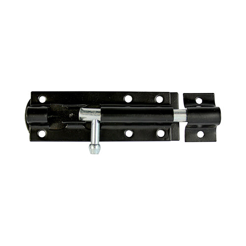 Straight Tower Bolt - Black