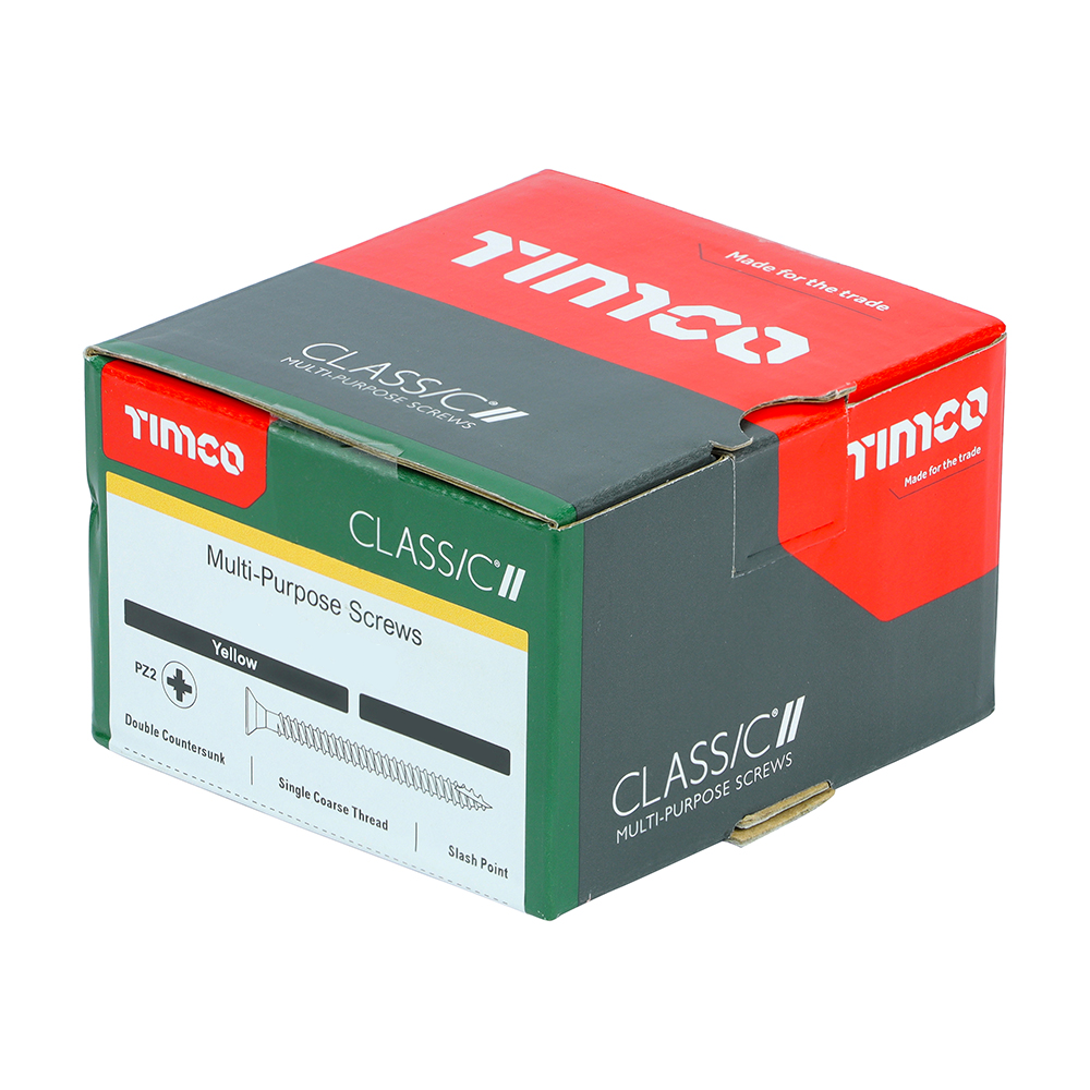 Timco Classic Yellow Multipurpose Countersunk Woodscrews