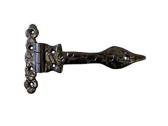 Ornamental Tee Hinges - Black