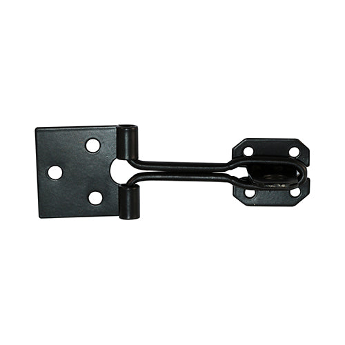 Wire Hasp & Staple - Black