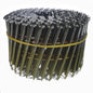 2.5 Gauge 16° Angled Flat Ring Shank Pointed Coil Nails - Bright/Galvanized