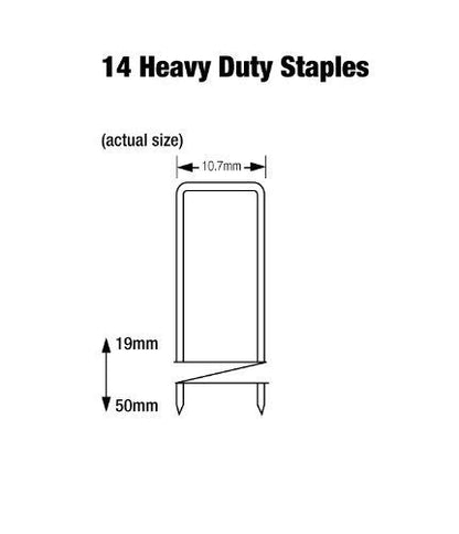 Tacwise G1450V 14 Series Heavy Duty Framing Air Stapler – 19mm-50mm